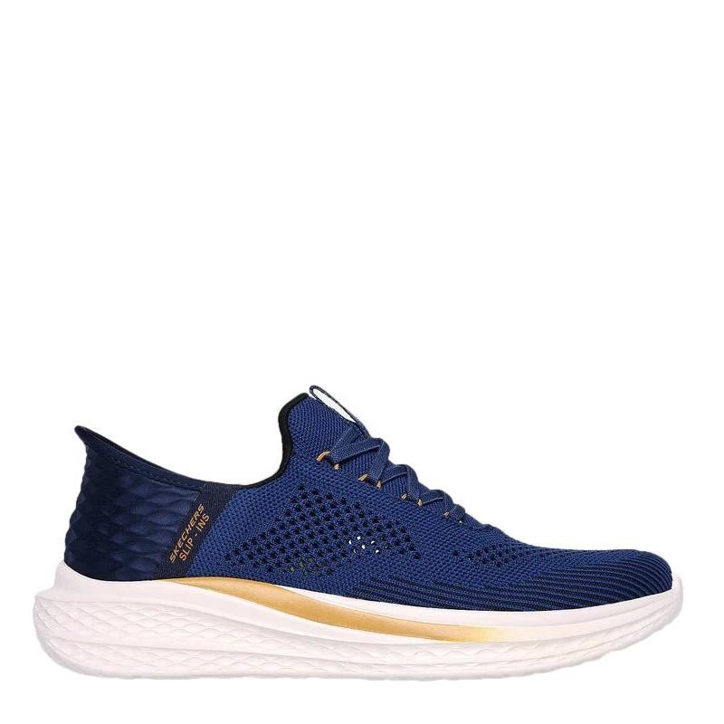 BLÅ RELAXED FIT: SLIP - INS: SLADE - QUINTO - Peti Sko - SKECHERS