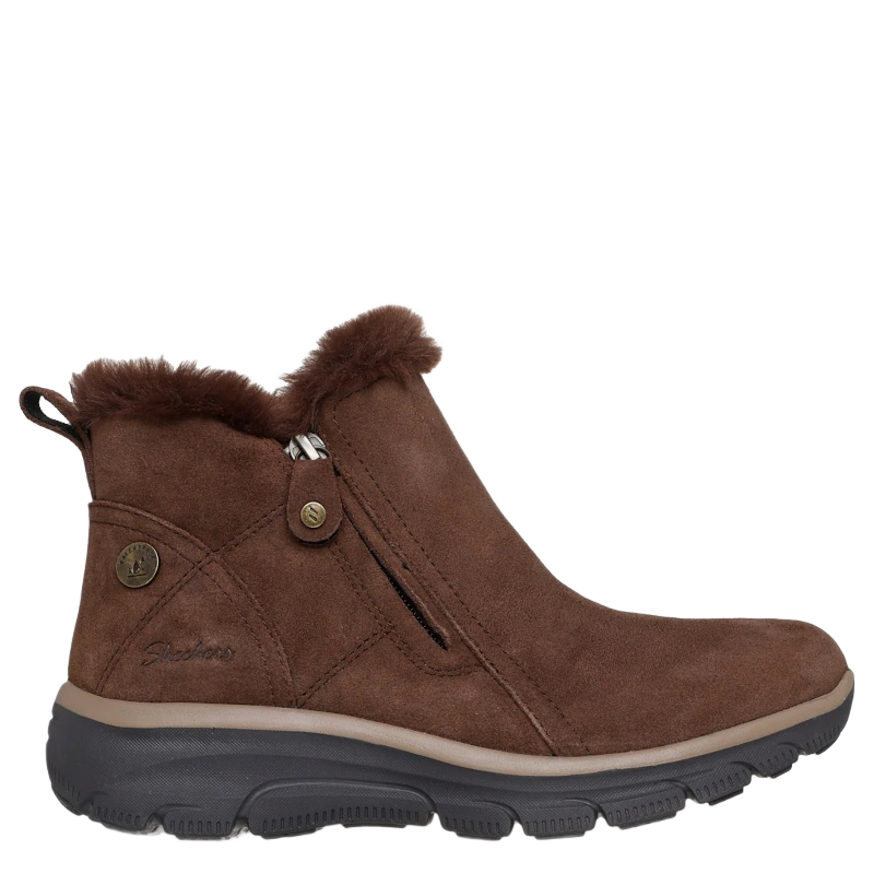 Skechers Easy Going High Zip 2 Waterproof Støvle Dame Brun