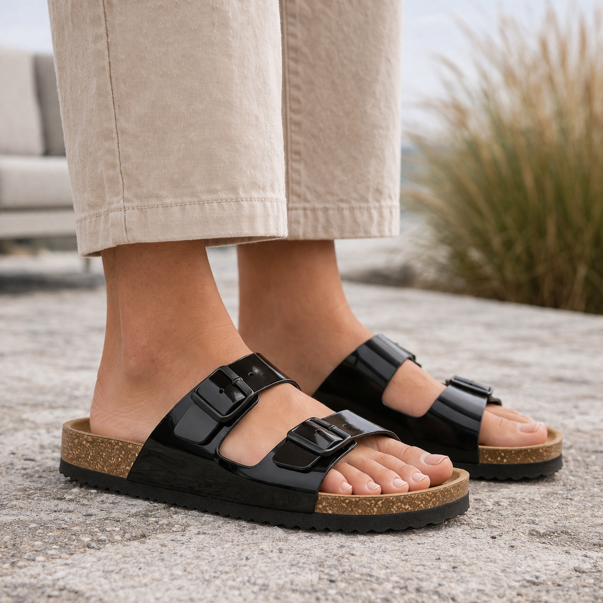CPH Comfort 20349 Sandal Smutter Dame Sort
