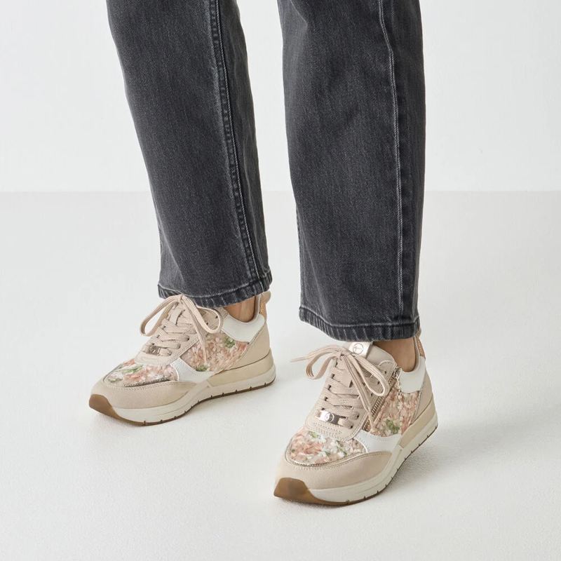 Tamaris 23732 Sneaker Dame Beige