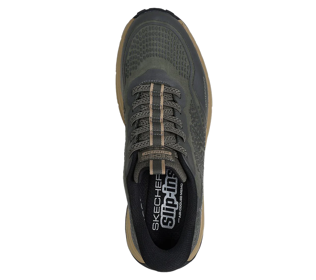 Skechers Slip-Ins: Switch Back - Welch Creek Waterproof Sneaker Herre Grøn