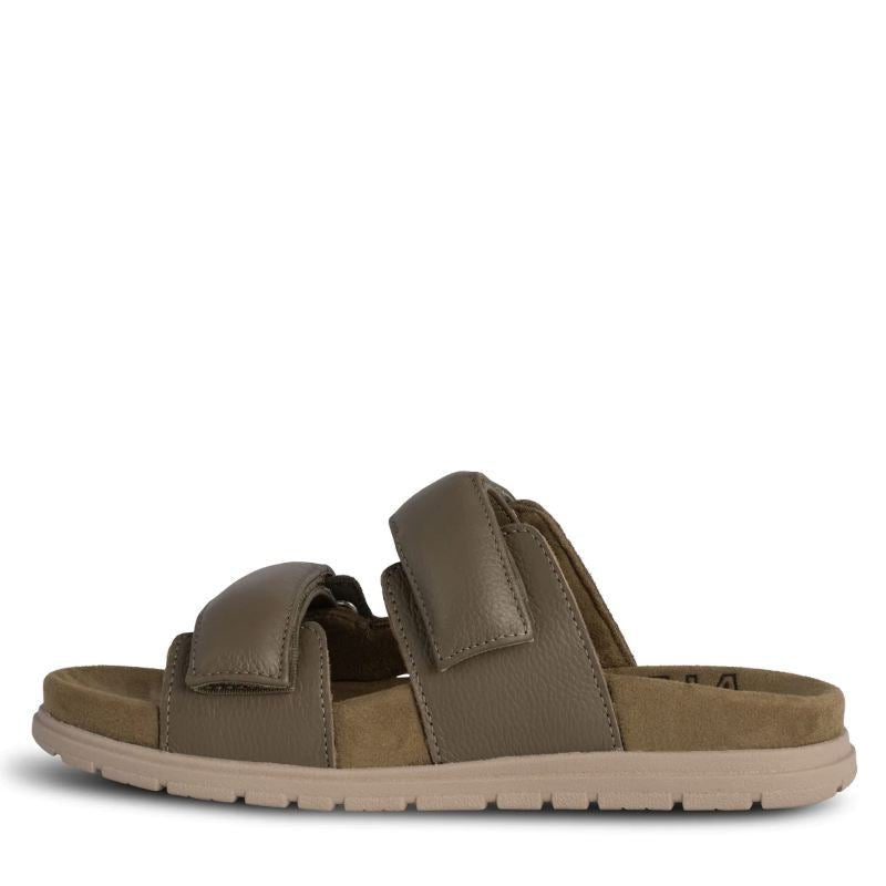 Woden Lisa Leather Sandal Dame Grøn