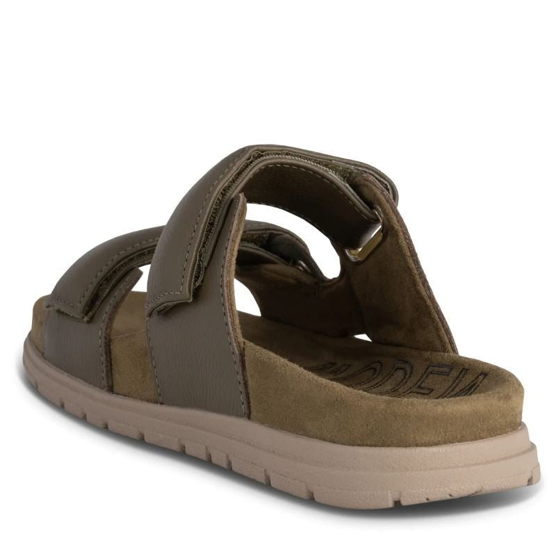 Woden Lisa Leather Sandal Dame Grøn