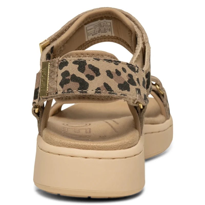 LEOPARD LINE SUEDE SANDAL - Peti Sko - WODEN