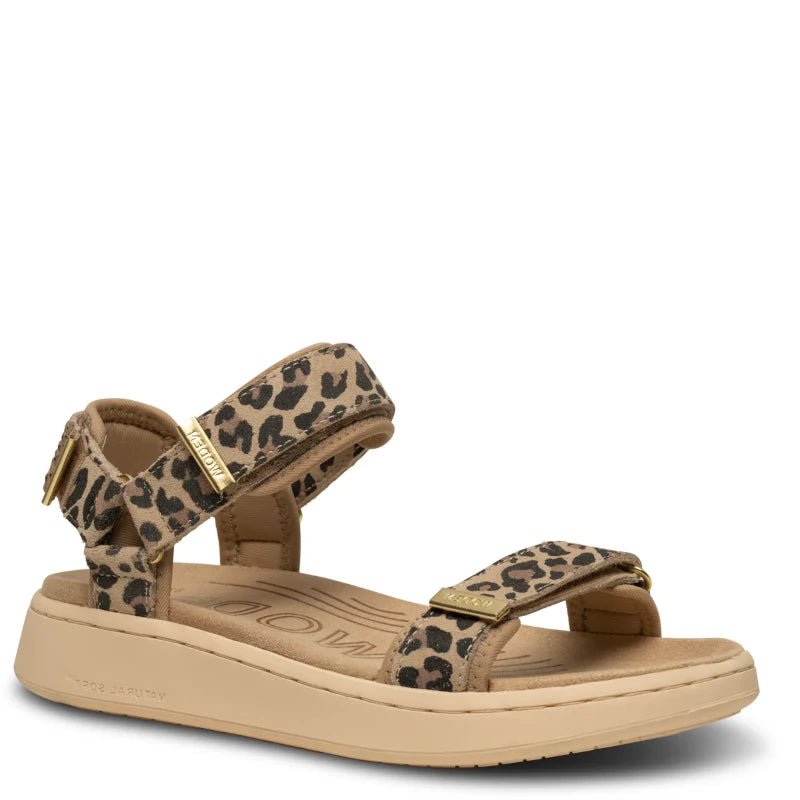LEOPARD LINE SUEDE SANDAL - Peti Sko - WODEN