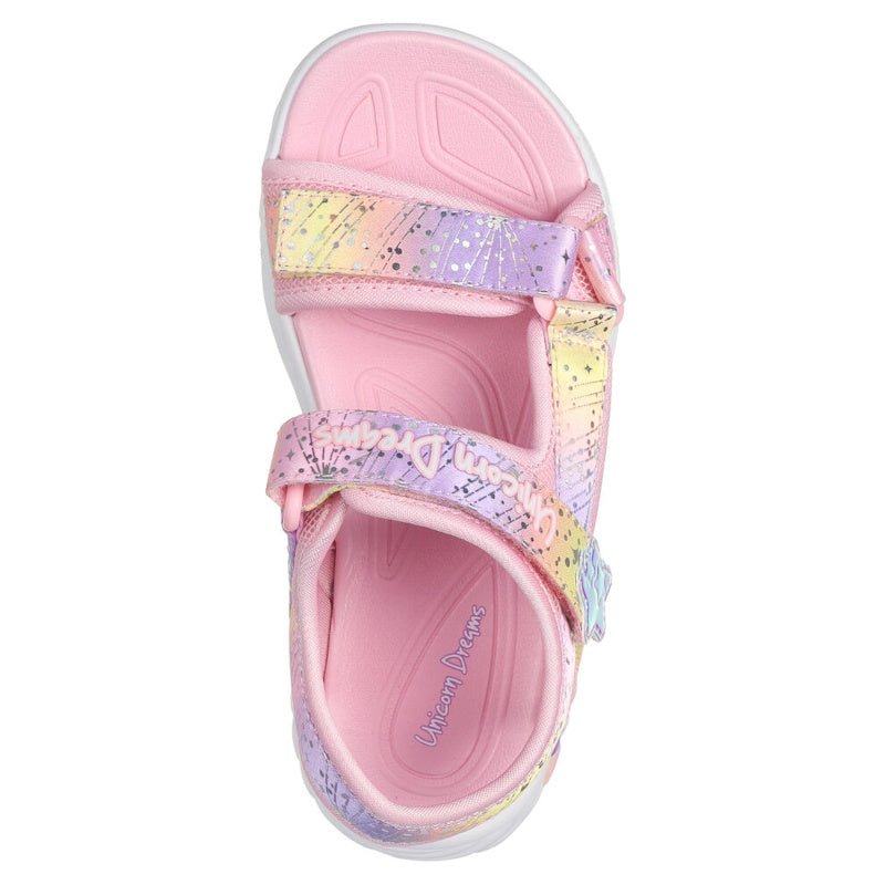 LYSERØD UNICORN DREAMS MAJESTIC BLISS BLINKESANDAL - Peti Sko - SKECHERS