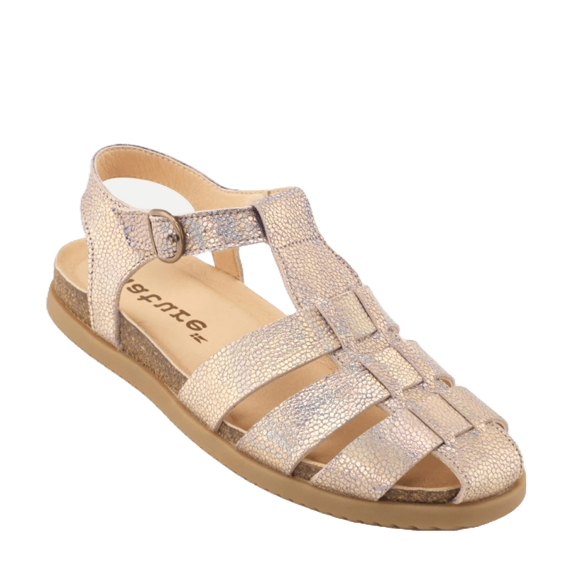 METALLIC MALENE SANDAL - Peti Sko - NATURE
