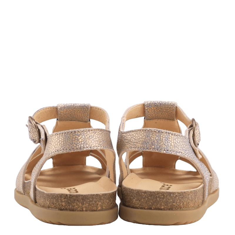 METALLIC MALENE SANDAL - Peti Sko - NATURE