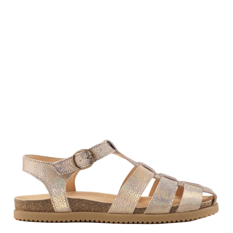 METALLIC MALENE SANDAL - Peti Sko - NATURE