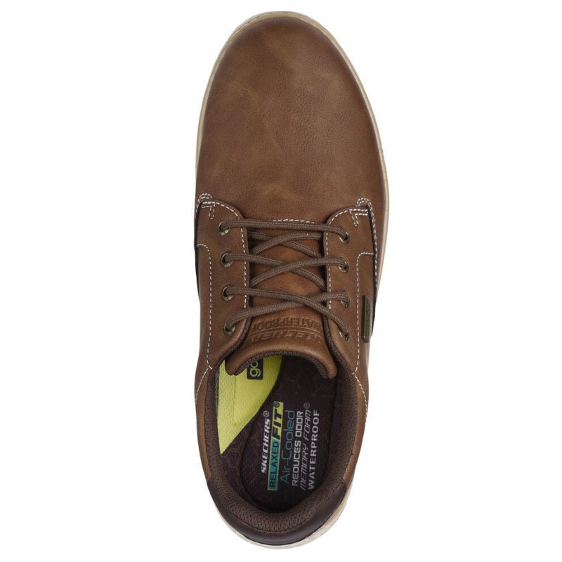 Skechers Relaxed Fit: Garlan Pryor Waterproof Sneaker Herre Brun
