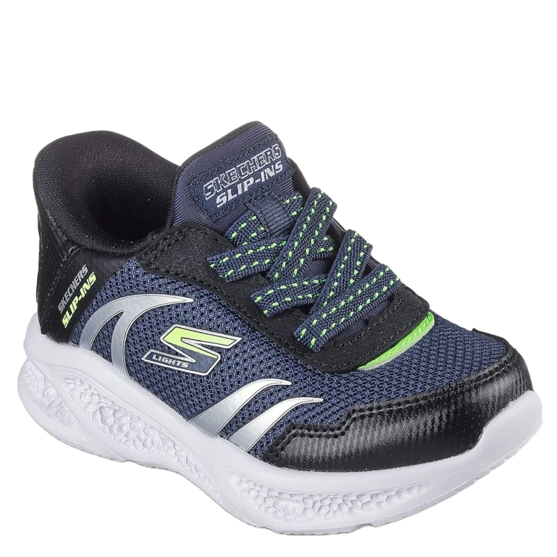 skechers slip-ins sneakers til børn.
Skoen er med elatik snørre, en smart sko, med en god komfort. Ideel til hverdag og leg.