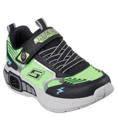 skechers sneakers til børn, med blinke effekt. Skoen er med velcro lukning, samt elastik snørre.