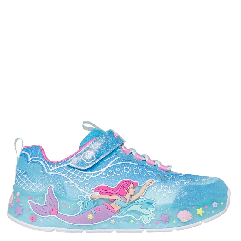 Skechers Mermaid Dreams blinkesko børn turkis