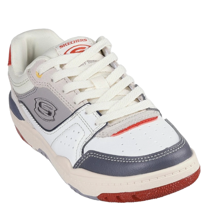 skechers snakers i en trendy stil til børn.
Skoen er med snørre lukning.
Skoen er ideel til fritiden og med en fantastik komfort.