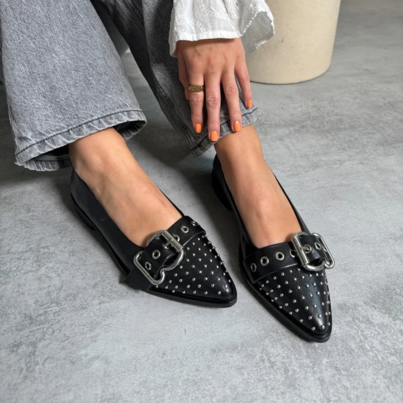 SORT AS THE MOVE BALLERINA - Peti Sko - COPENHAGEN SHOES