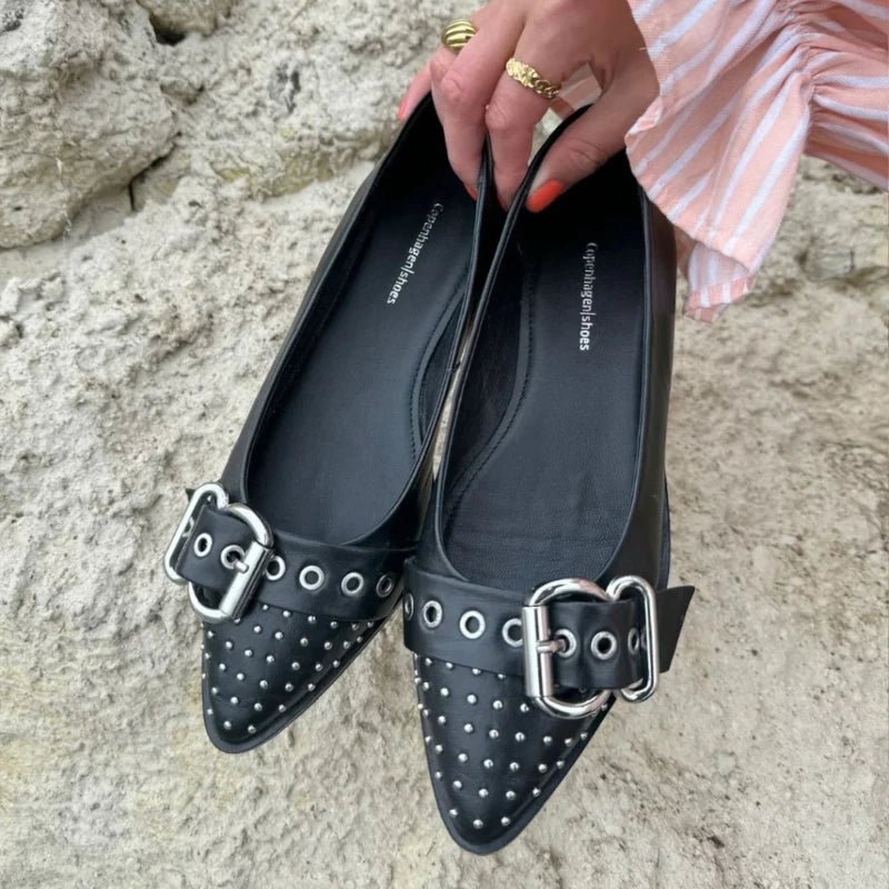 SORT AS THE MOVE BALLERINA - Peti Sko - COPENHAGEN SHOES