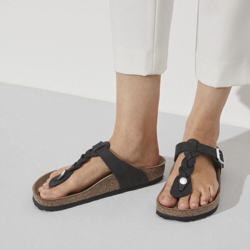 SORT GIZEH SANDAL . - NORMAL - Peti Sko - BIRKENSTOCK