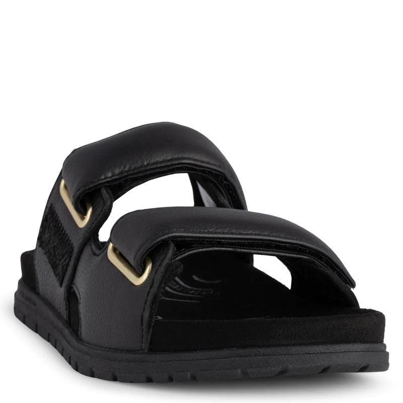 Woden Lisa Leather Sandal Dame Sort