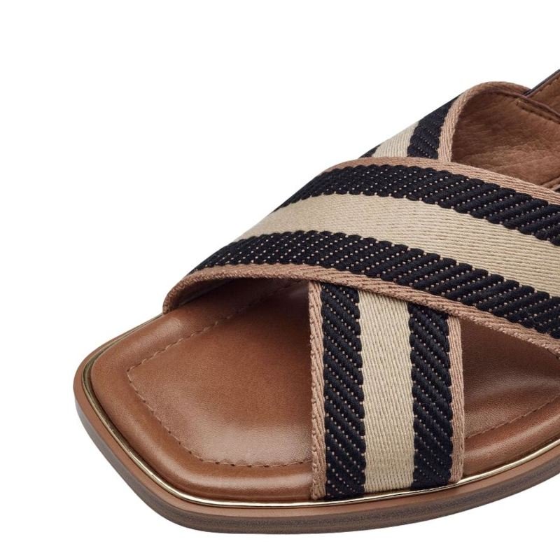 SORT/BEIGE SANDAL - Peti Sko - TAMARIS