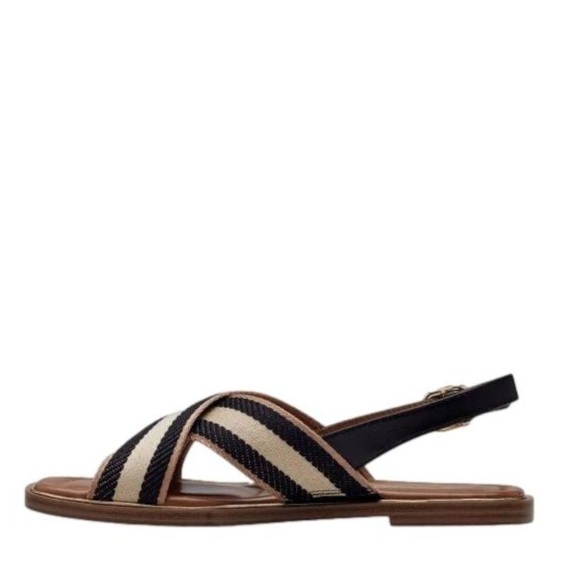 SORT/BEIGE SANDAL - Peti Sko - TAMARIS