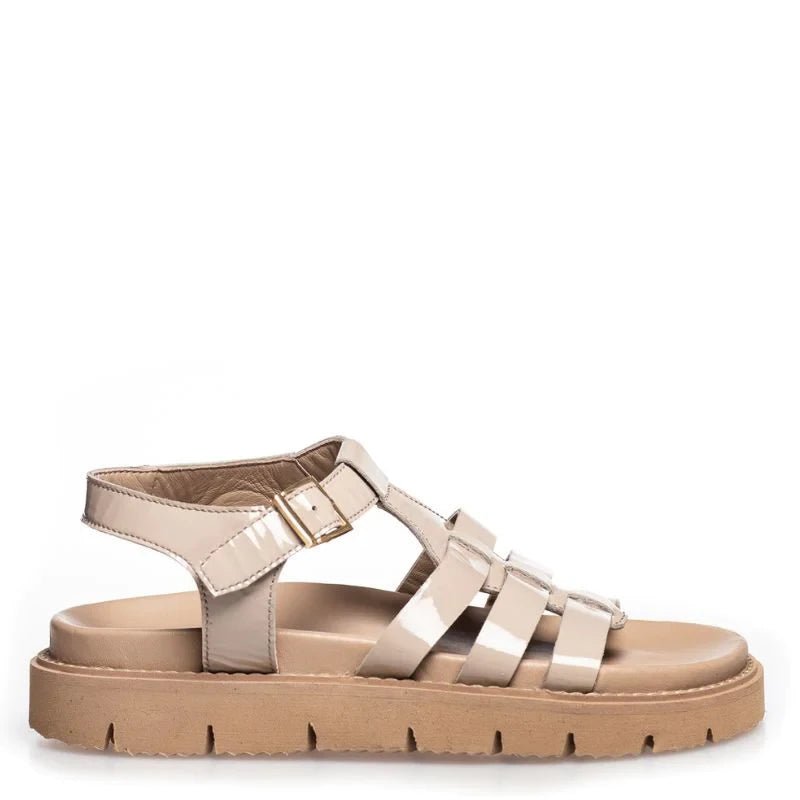 BEIGE MAGIC AND GIRLS PATENT SANDAL - Peti Sko - COPENHAGEN SHOES