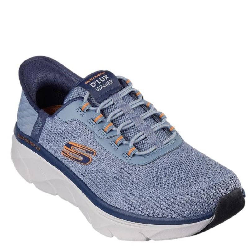 BLÅ RELAXED FIT SLIP-INS D'LUX WALKER 2.0 - REZINATE - Peti Sko - SKECHERS