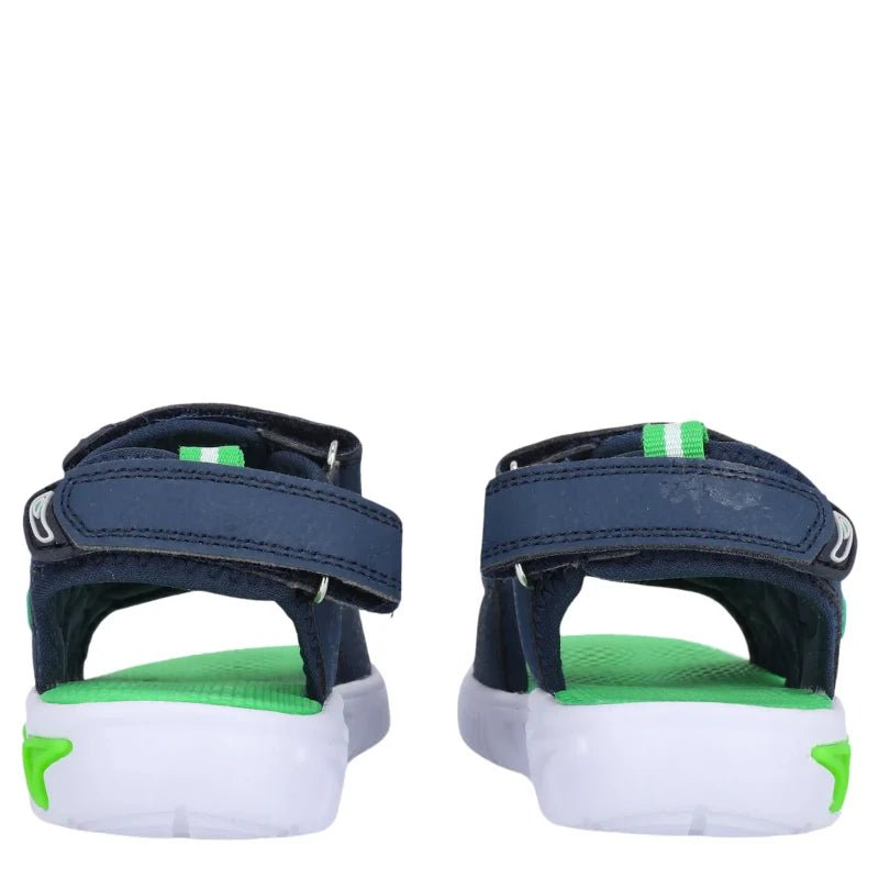 BLÅ/GRØN EANFA BLINKESANDAL - Peti Sko - ZIG-ZAG