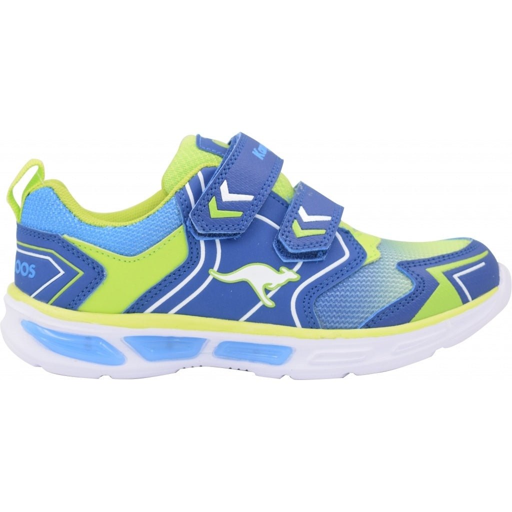 BLÅ/LIME BLINKESKO - Peti Sko - KangaROOS
