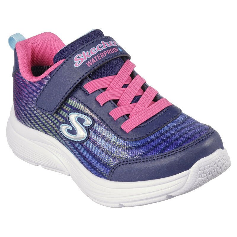 BLÅ/PINK WAVY LITES SNEAKER - Peti Sko - SKECHERS