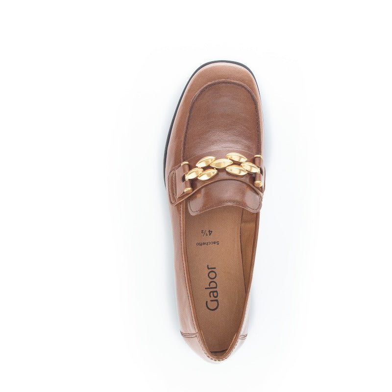 BRUN CHAIN LOAFERS - Peti Sko - Gabor