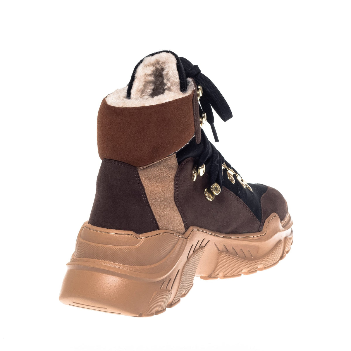 BRUN/SORT KARLA STØVLE - Peti Sko - COPENHAGEN SHOES