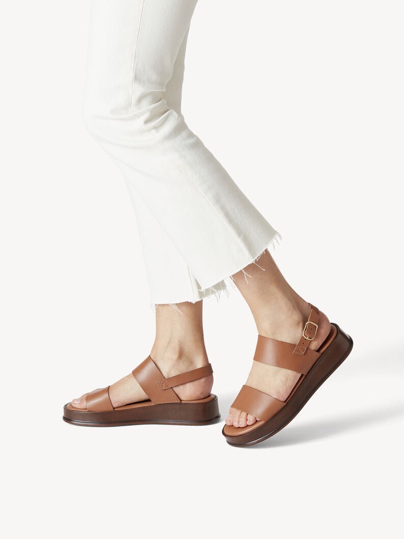 COGNAC SANDAL - Peti Sko - TAMARIS