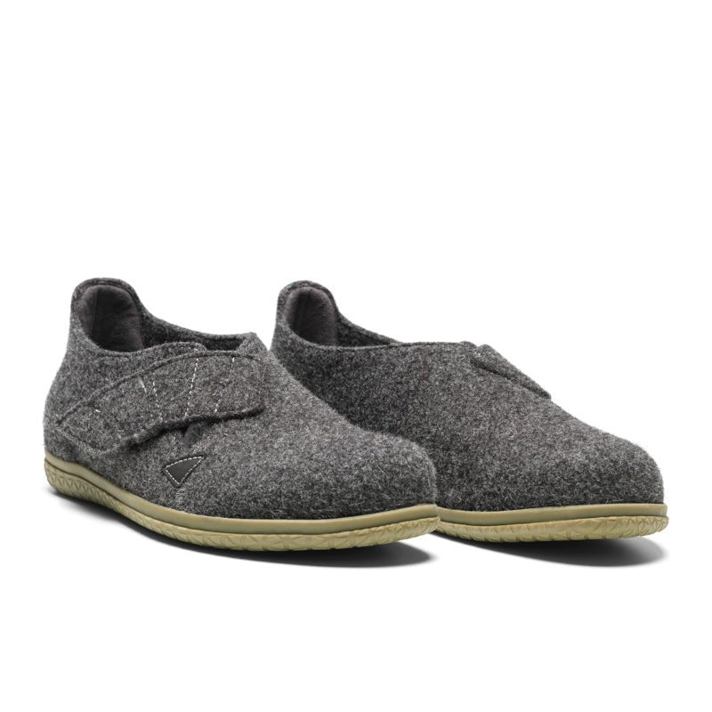 GRÅ HJEMMESKO MED HÆLKAP - Peti Sko - NEW FEET