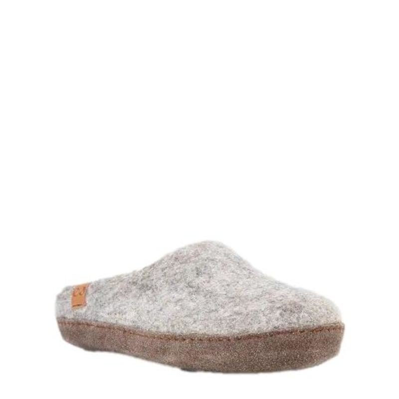 GRÅ WOOL MAKALU SLIPPER - Peti Sko - GREEN COMFORT