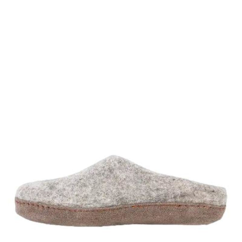 GRÅ WOOL MAKALU SLIPPER - Peti Sko - GREEN COMFORT