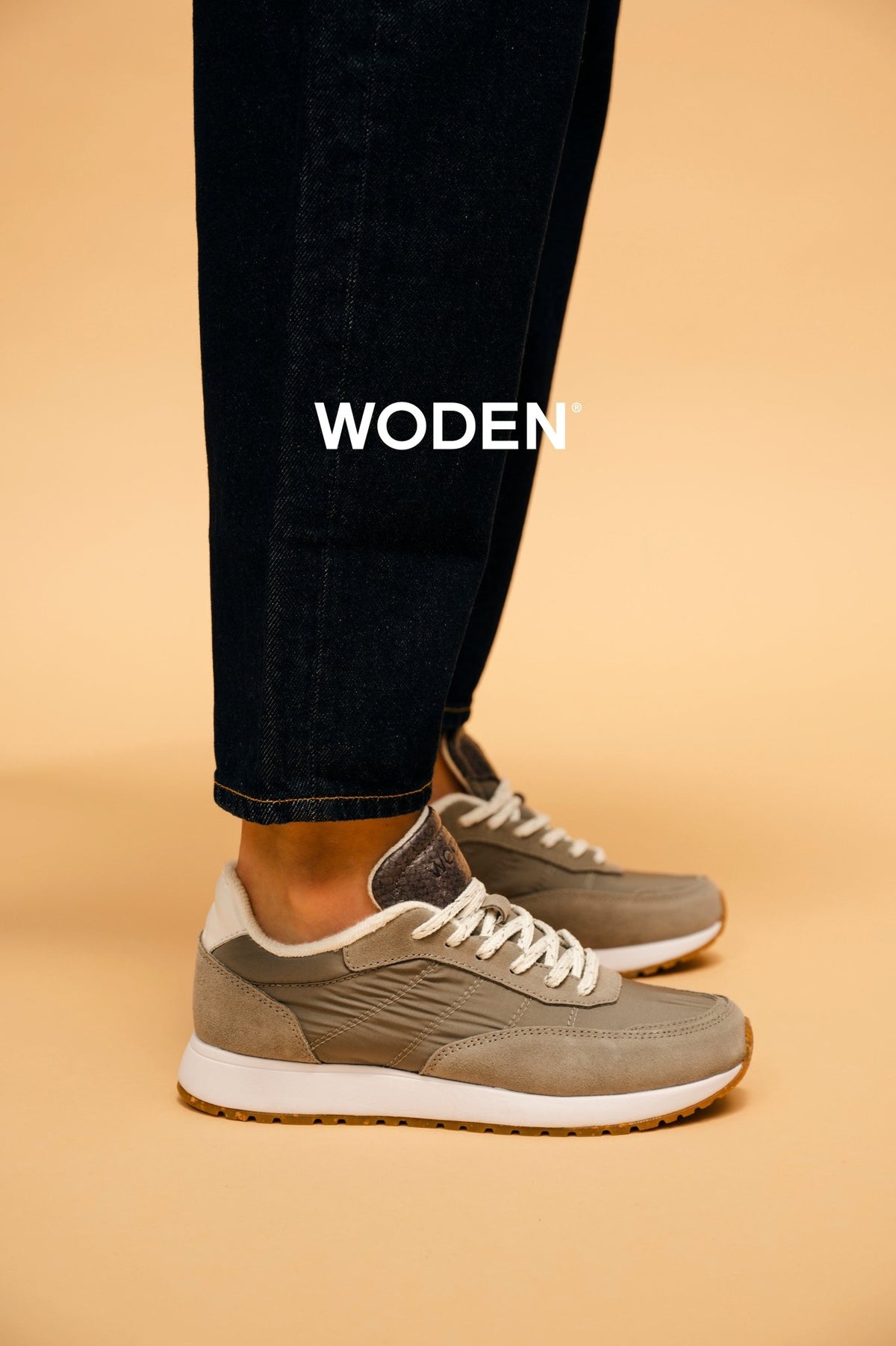 GRÅ/HVID NELLIE SNEAKER - Peti Sko - WODEN