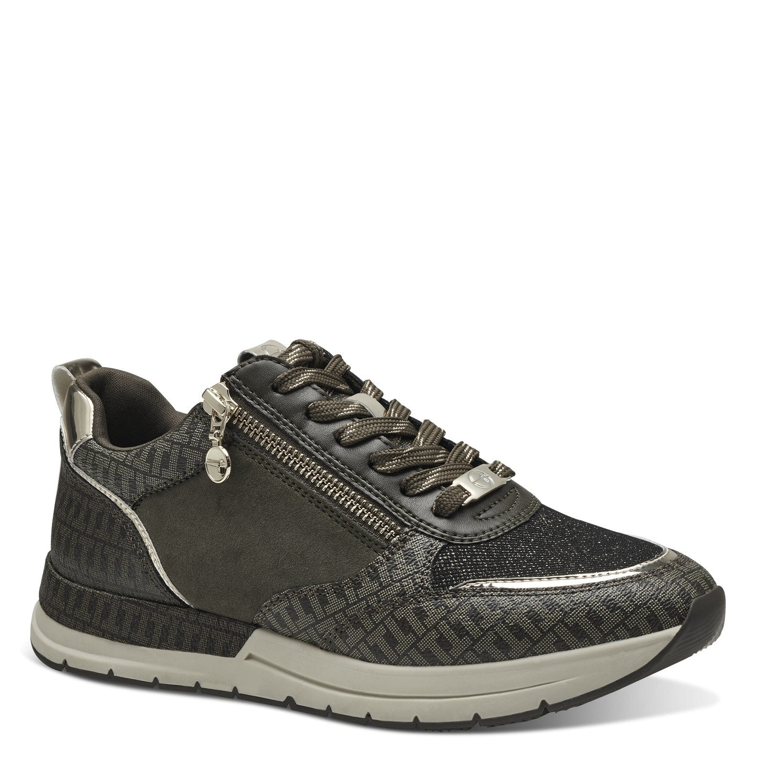 GRØN/GOLD SNEAKER - Peti Sko - TAMARIS