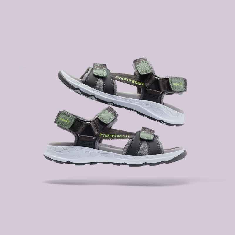 GRØN/GRÅ CRISS CROSS SWIM - Peti Sko - SUPER FIT