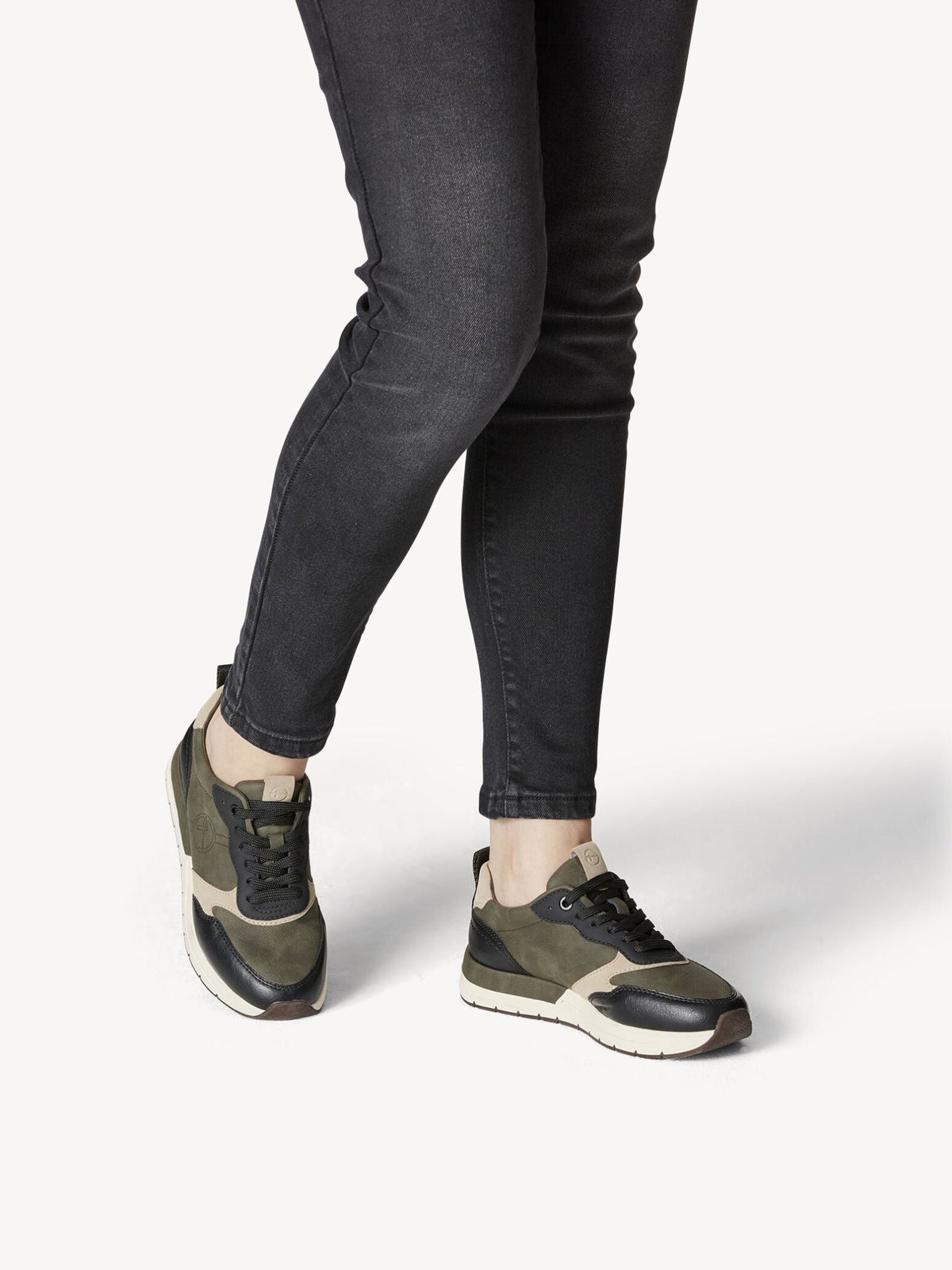 GRØN/SORT SNEAKER - Peti Sko - TAMARIS