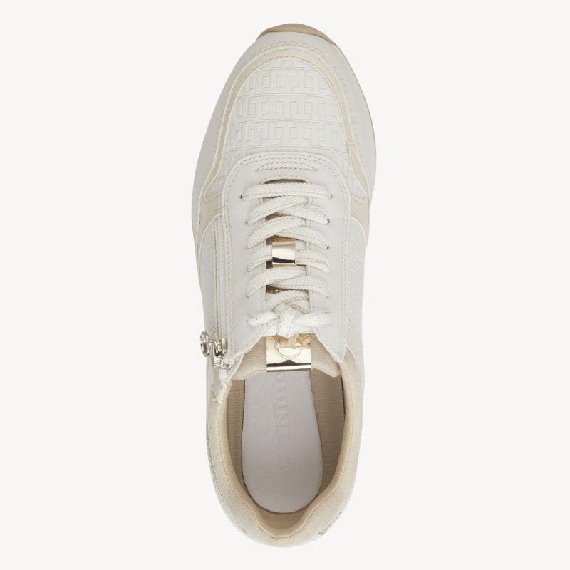 HVID/GULD SNEAKER - Peti Sko - TAMARIS