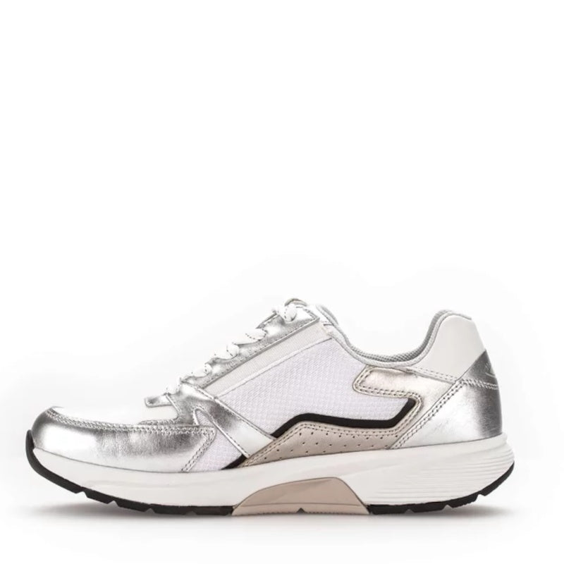 HVID/SØLV ROLLING SOFT SNEAKER - Peti Sko - Gabor