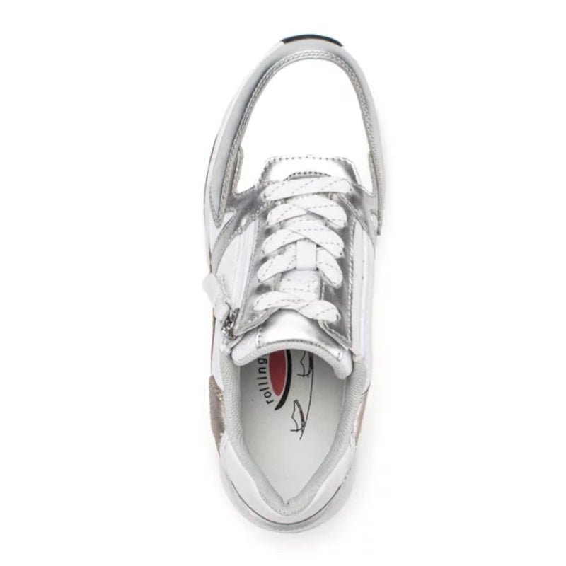 HVID/SØLV ROLLING SOFT SNEAKER - Peti Sko - Gabor