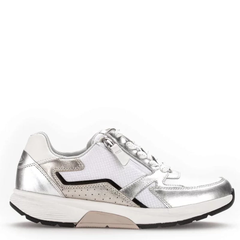 HVID/SØLV ROLLING SOFT SNEAKER - Peti Sko - Gabor