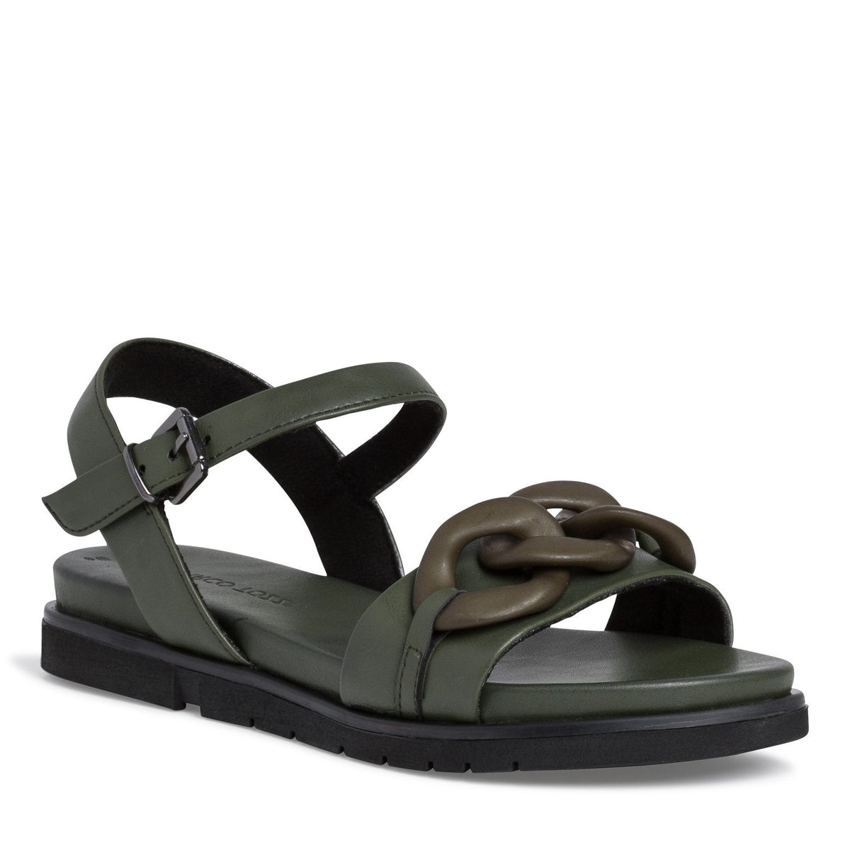 KHAKI SANDAL - Peti Sko - Marco Tozzi