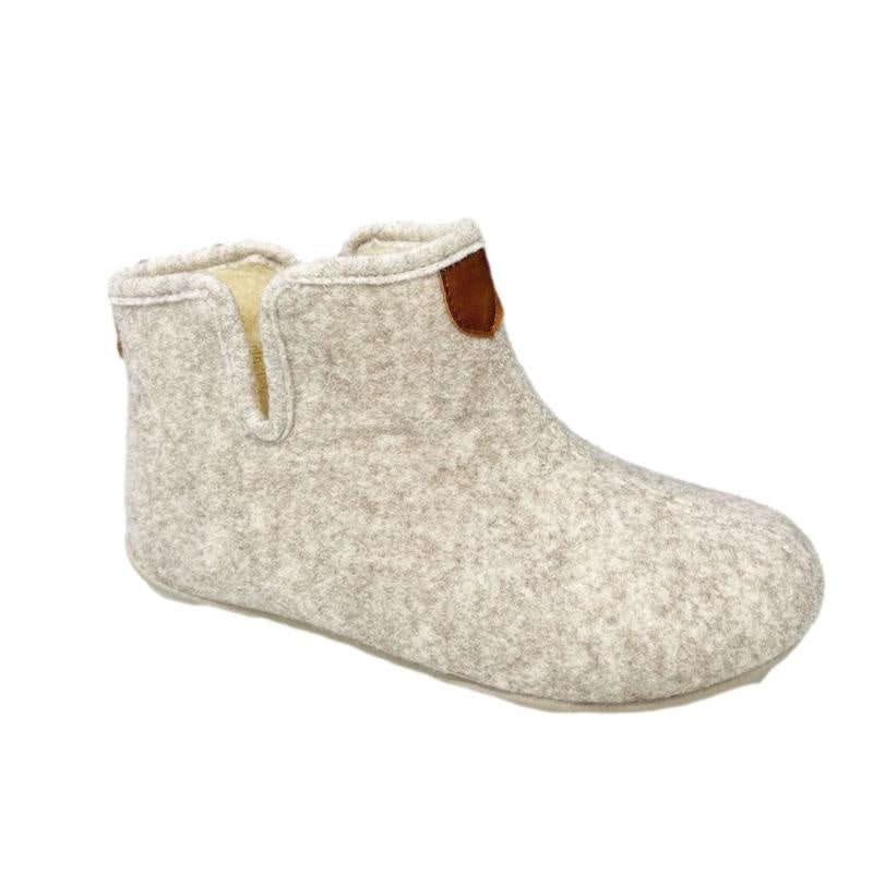 LYS GRÅ FILT STØVLE - Peti Sko - BELLA MODA