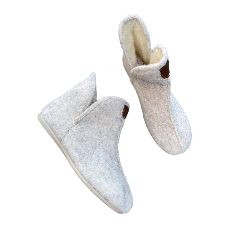 LYS GRÅ STØVLE - Peti Sko - BELLA MODA