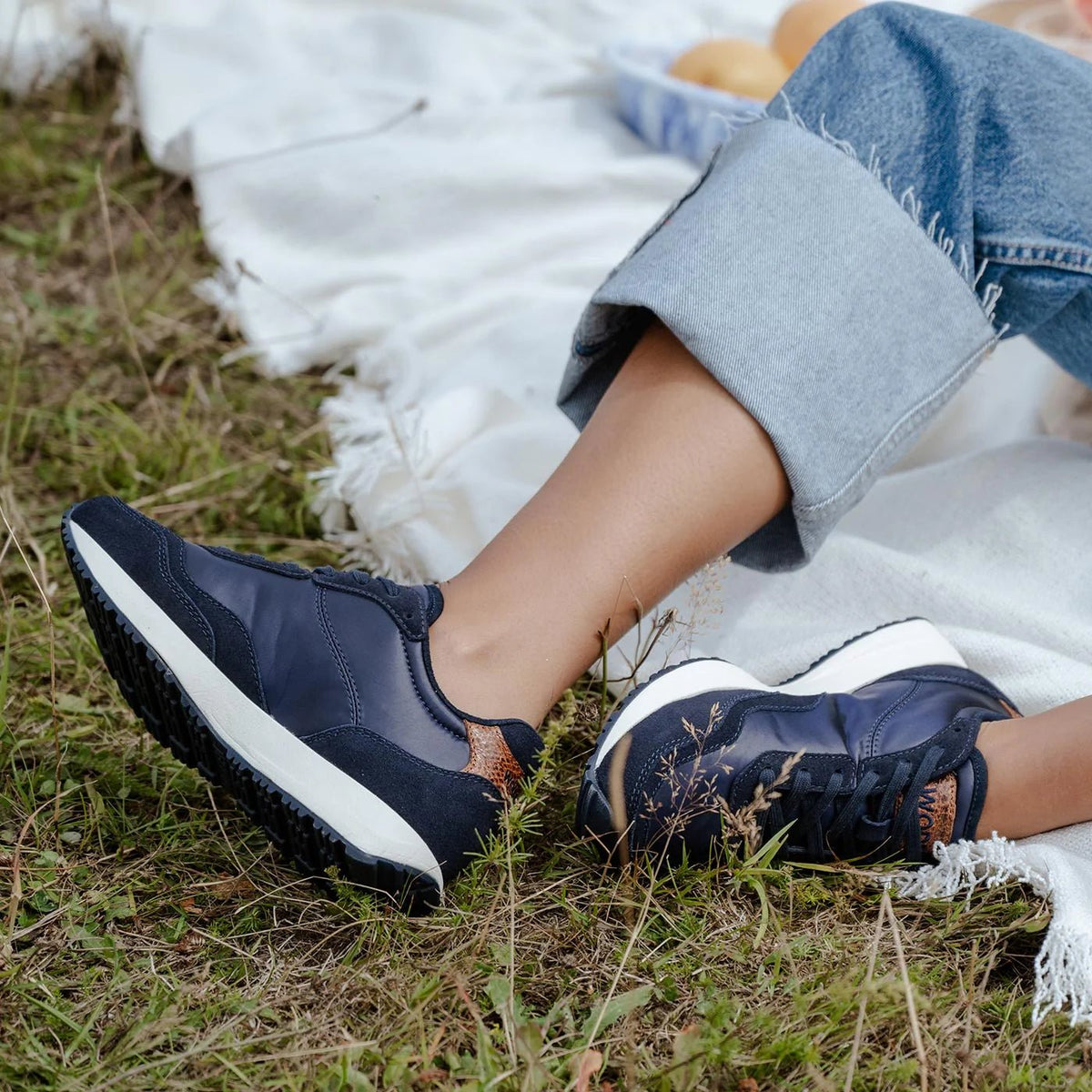 NAVY DAGNY SNEAKER - Peti Sko - WODEN
