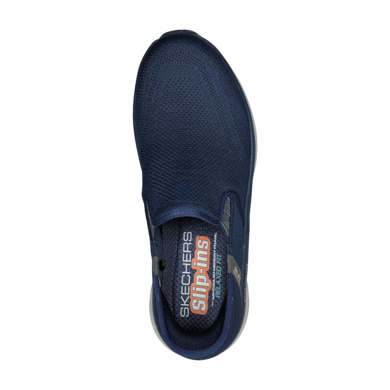 NAVY RELAXED FIT SLIP INS D'LUX WALKER OXFORD - Peti Sko - SKECHERS