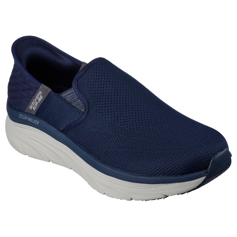 NAVY RELAXED FIT SLIP INS D'LUX WALKER OXFORD - Peti Sko - SKECHERS