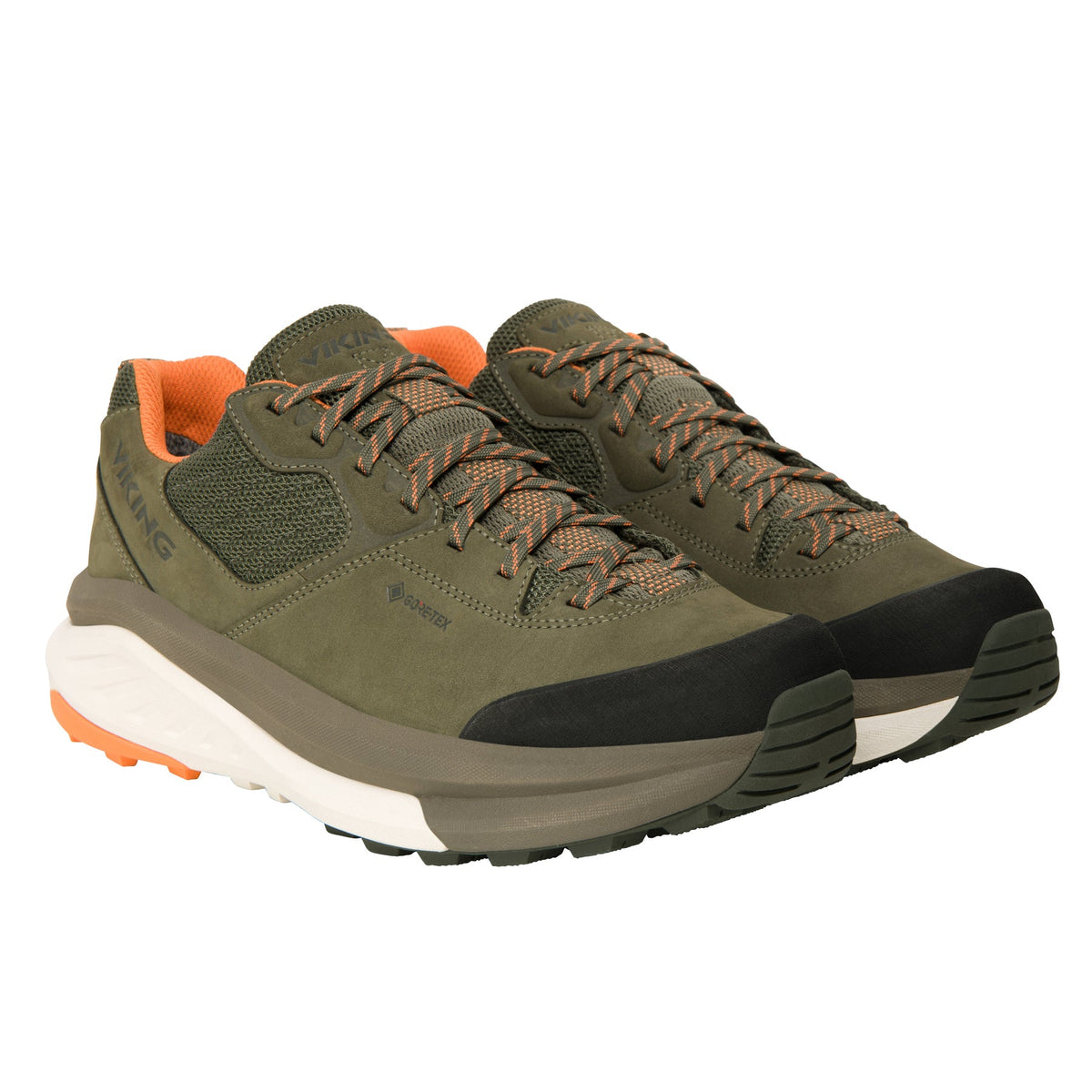 OLIVE/ORANGE SNEAKER - Peti Sko - Viking